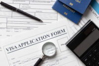 US student visa passport and university admission documents